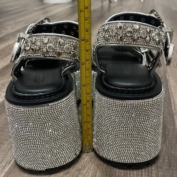 Dolls Kill Club Exx Radiant Western Platform Sandals – Size 5M – New - Picture 5 of 8